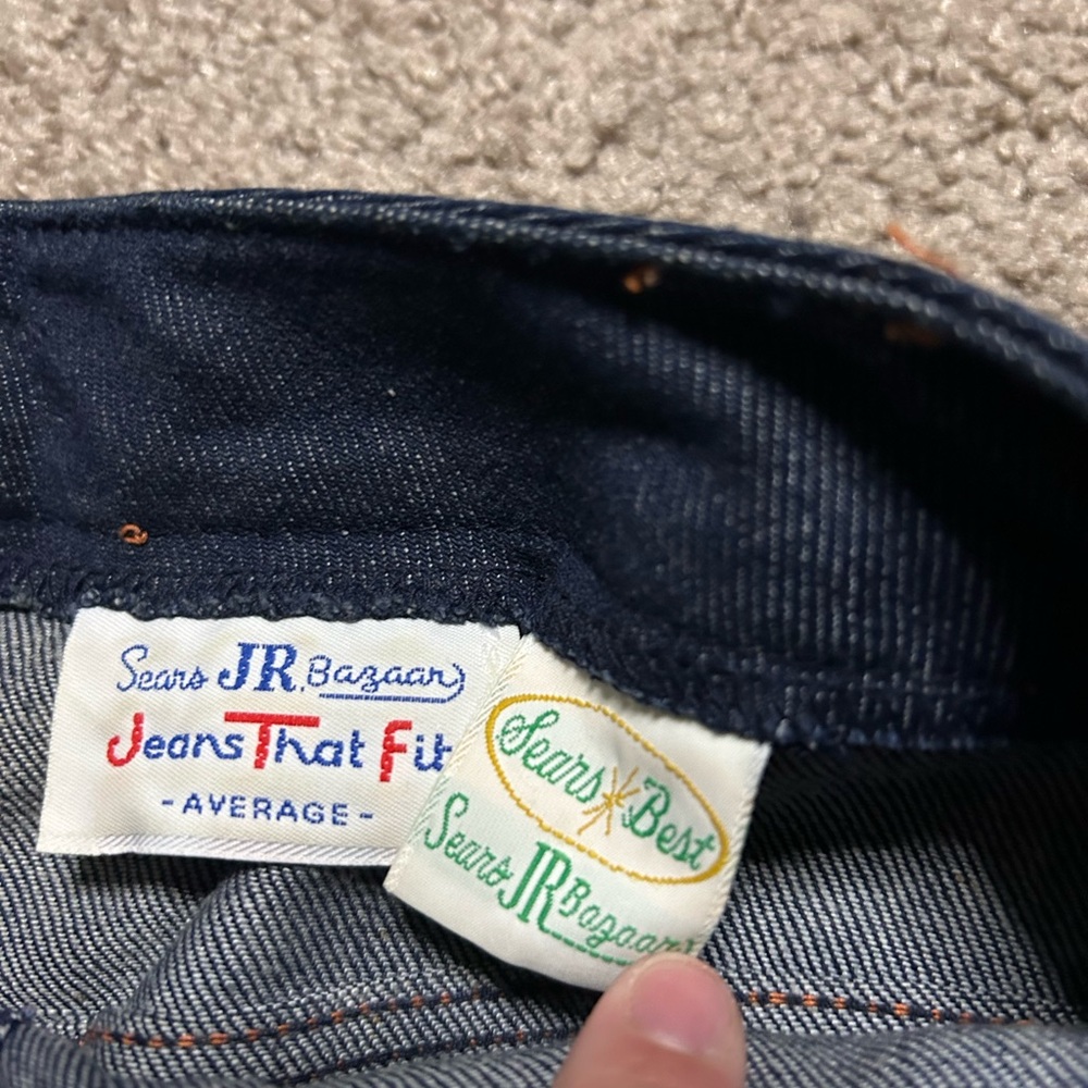 Vintage 70s/80s Jeans That Fit JTF Raw Denim - Picture 3 of 7